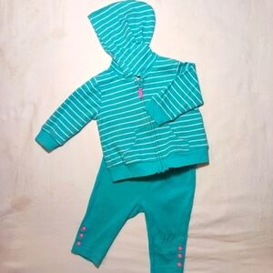 "Carter's" Matching Zip up hoodie & Pants set